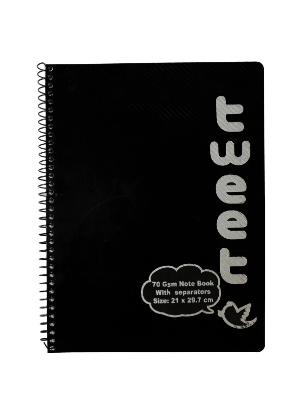 Black Tweet Notebook by Nile Stationeries