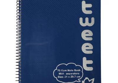 Blue Tweet Notebook by Nile Stationeries