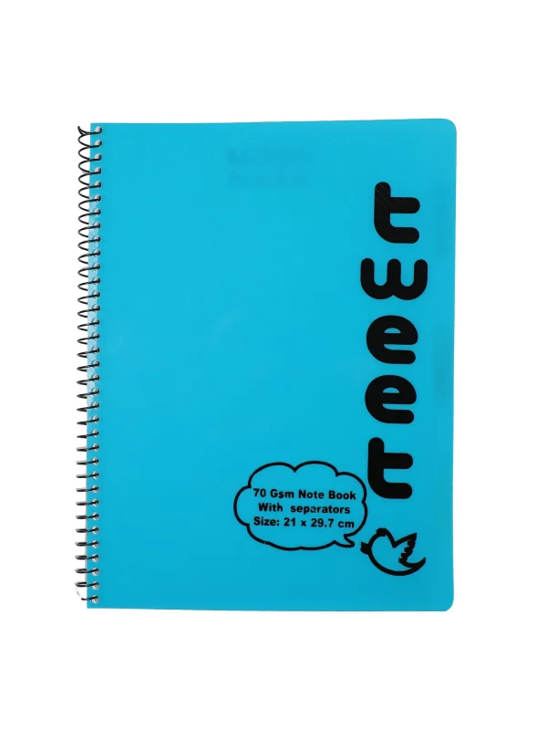 Cyan Tweet Notebook by Nile Stationeries