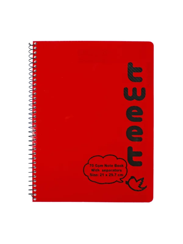 Red Tweet Notebook by Nile Stationeries