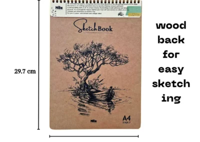 A4 size Sketch Book made by Nile Stationeries