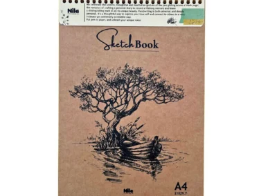 A4 size Sketch Book made by Nile Stationeries