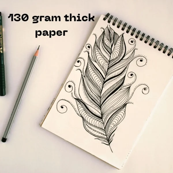 A4 size Sketch Book made by Nile Stationeries