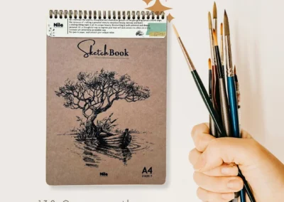 A4 size Sketch Book made by Nile Stationeries